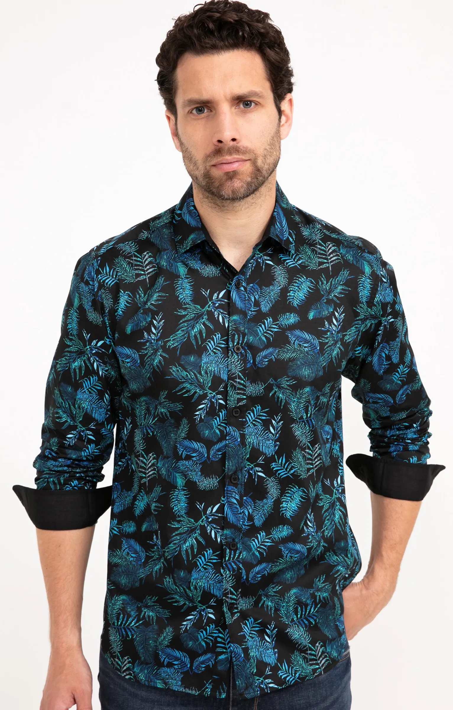 Chemises<Armand Thiery Chemise manches longues DARKOJUNG - Marine