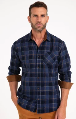 Chemises<Armand Thiery Chemise manches longues DIANE - Bleu