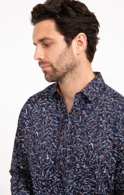 Chemises<Armand Thiery Chemise manches longues LASCO - Marine
