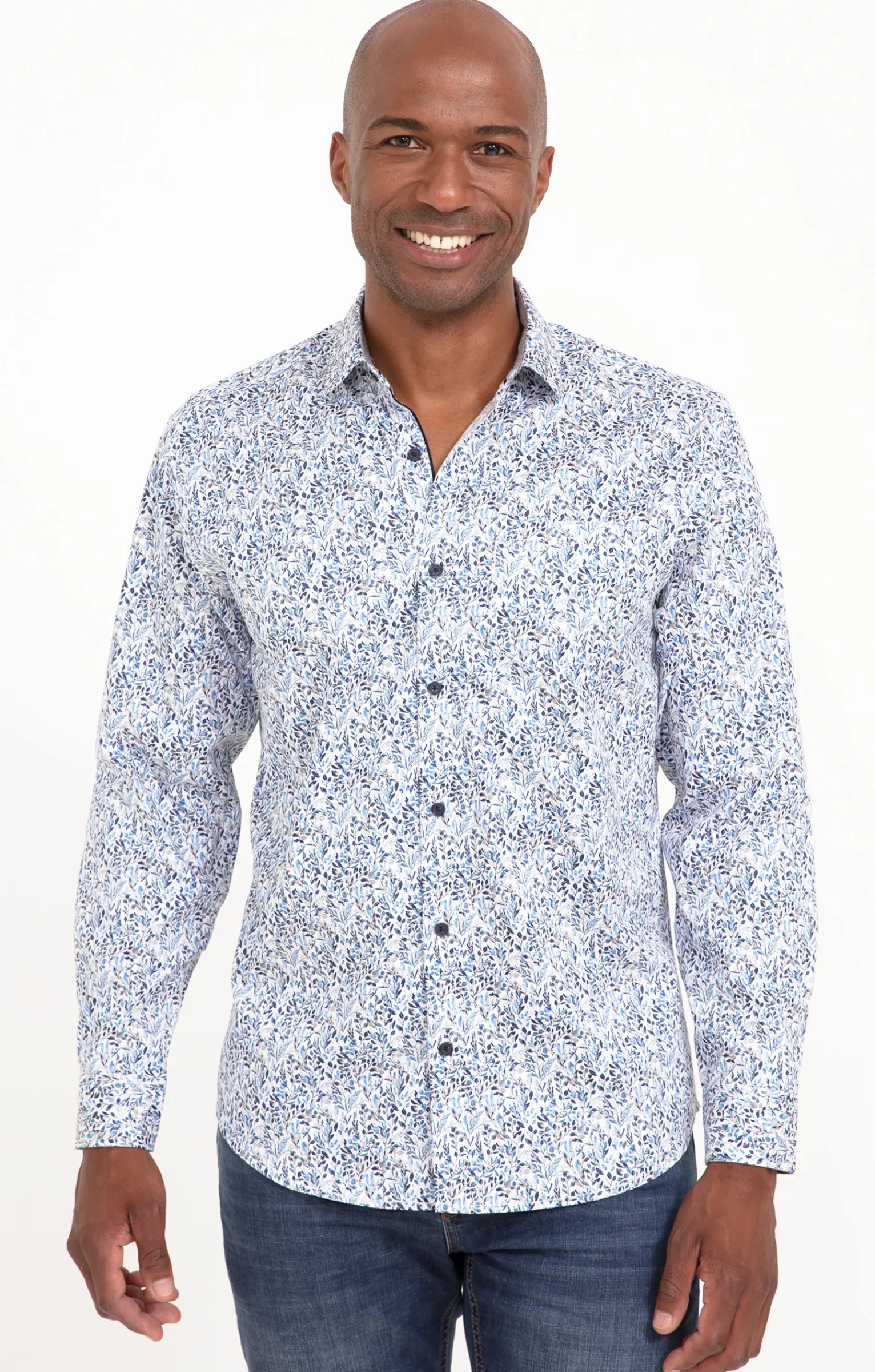 Chemises<Armand Thiery Chemise manches longues MARCUS - Bleu