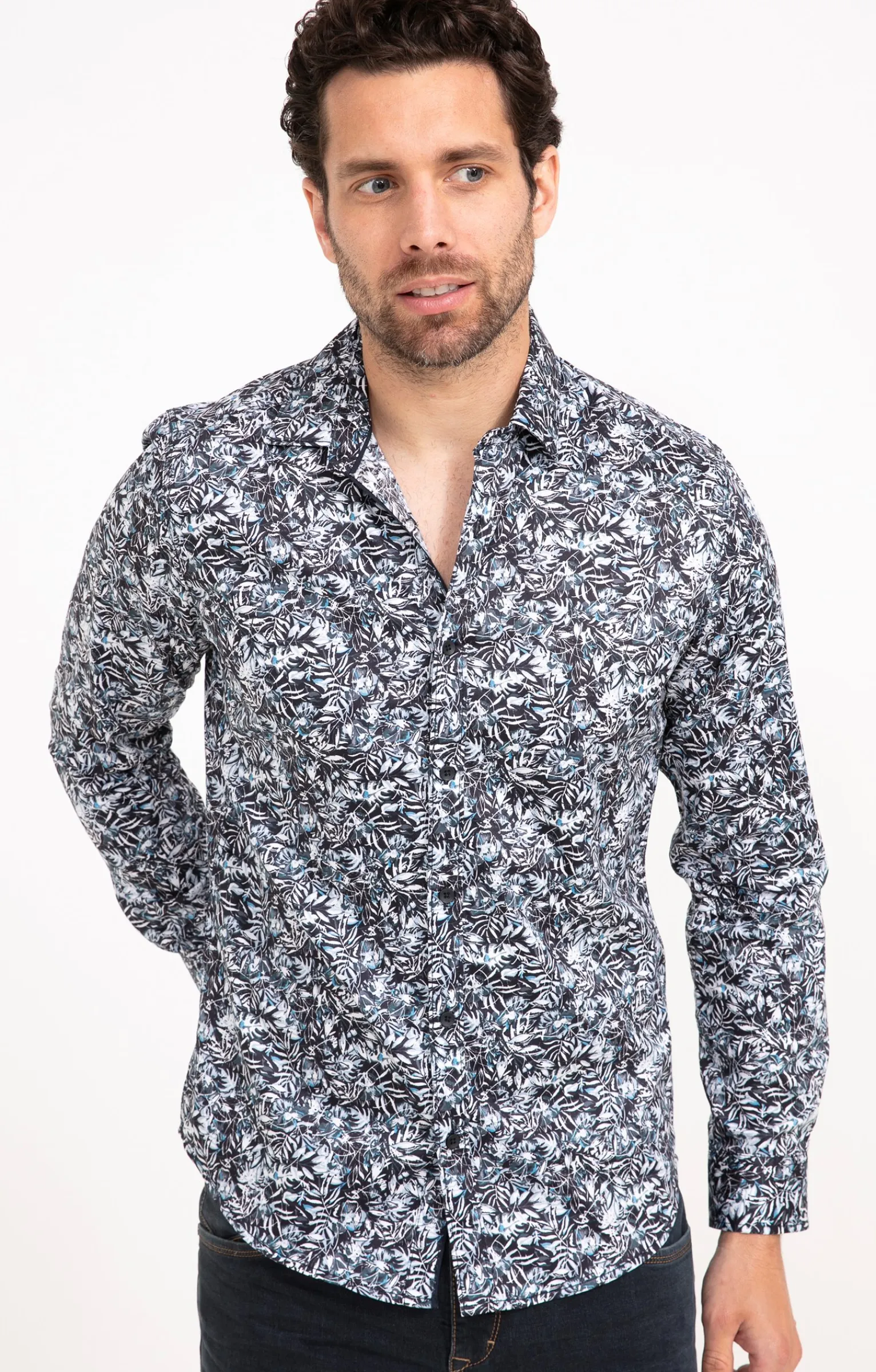 Chemises<Armand Thiery Chemise manches longues PETROLE DARK - Pétrole