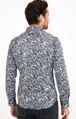 Chemises<Armand Thiery Chemise manches longues PETROLE DARK - Pétrole