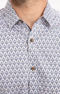 Chemises<Armand Thiery Chemise manches longues ROSÉ - Blanc