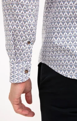 Chemises<Armand Thiery Chemise manches longues ROSÉ - Blanc