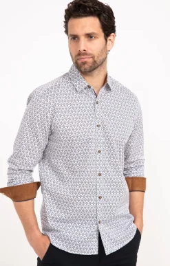 Chemises<Armand Thiery Chemise manches longues ROSÉ - Blanc