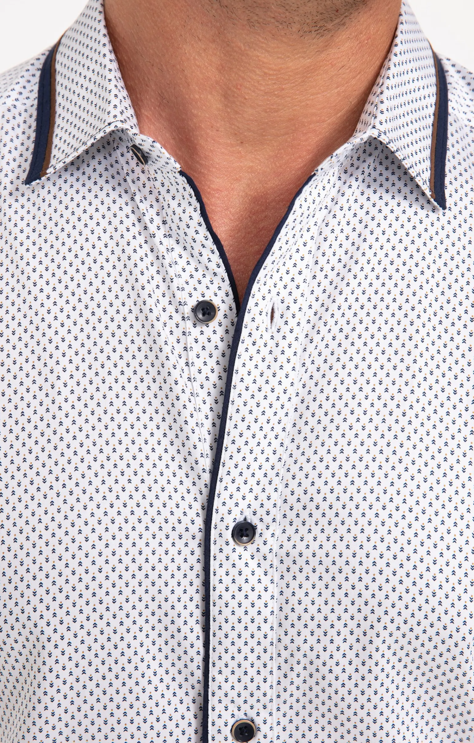 Chemises<Armand Thiery Chemise manches longues SAPIN - Blanc
