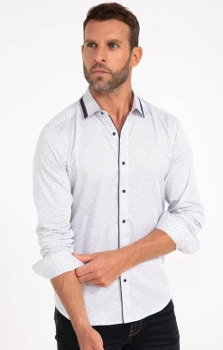 Chemises<Armand Thiery Chemise manches longues SAPIN - Blanc