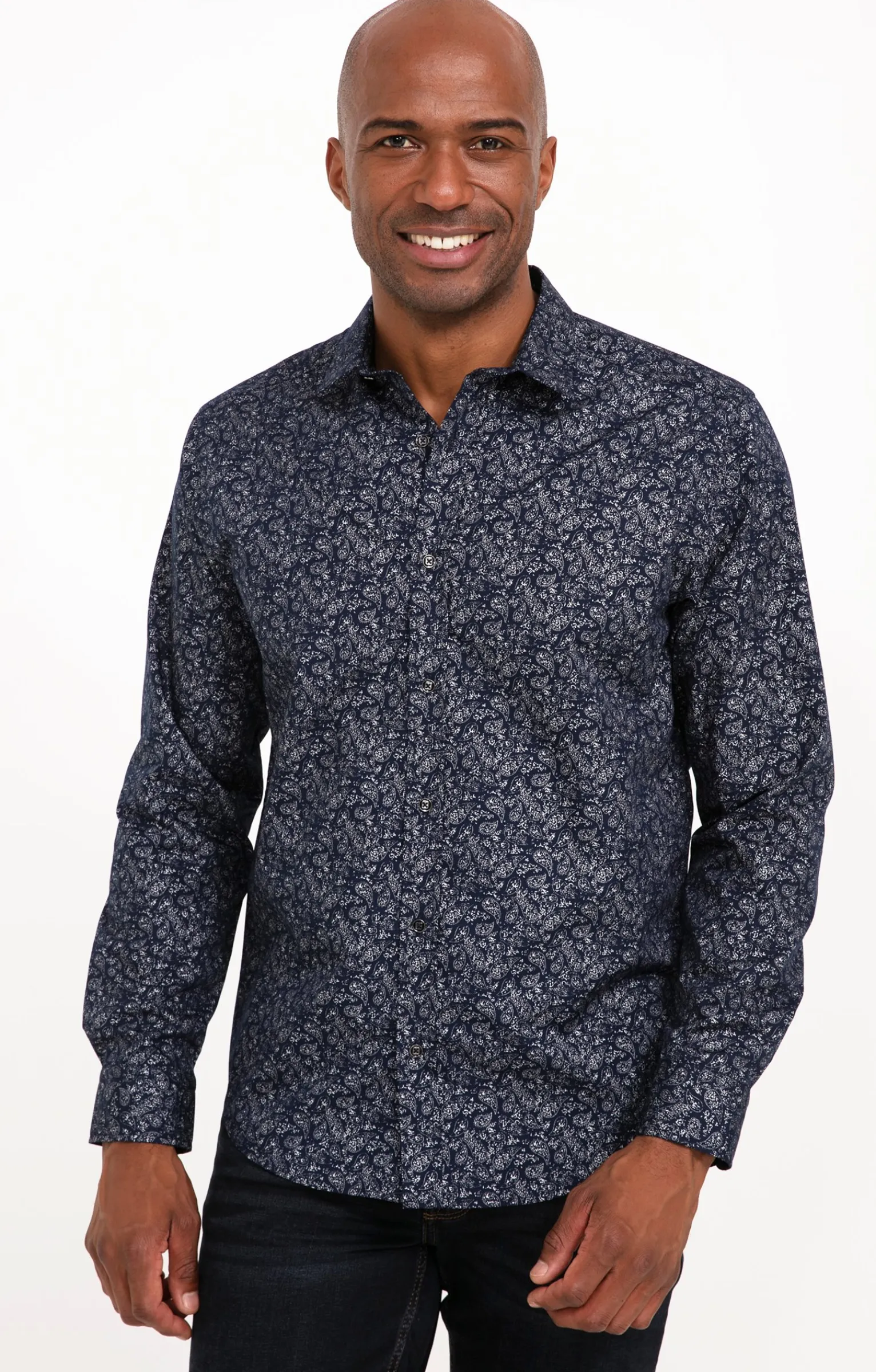 Chemises<Armand Thiery Chemise manches longues SHINNY STARS - Marine