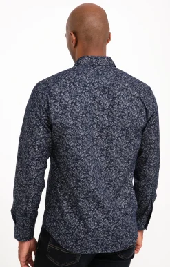 Chemises<Armand Thiery Chemise manches longues SHINNY STARS - Marine