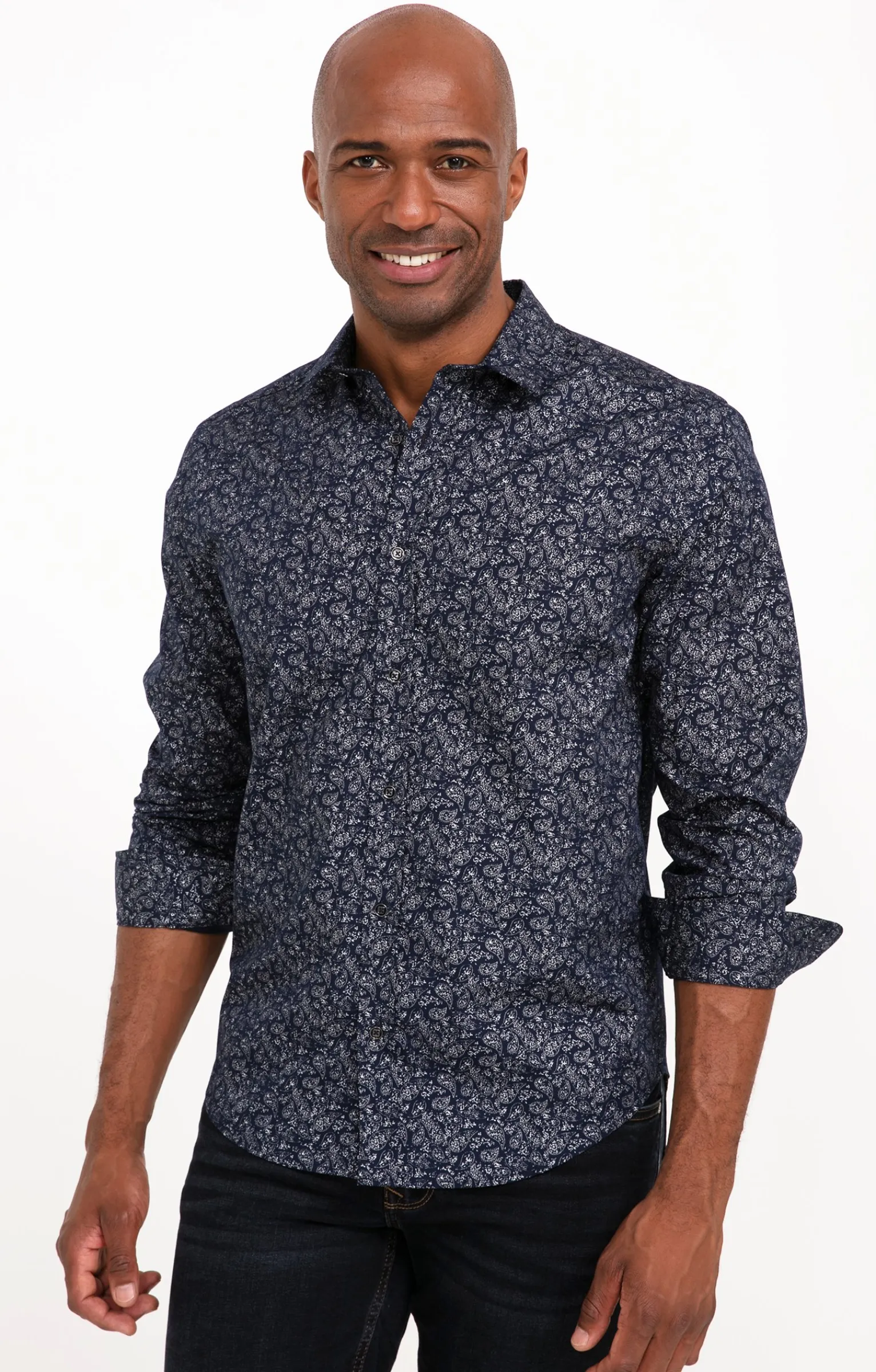 Chemises<Armand Thiery Chemise manches longues SHINNY STARS - Marine