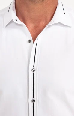Chemises<Armand Thiery Chemise manches longues unie - Blanc