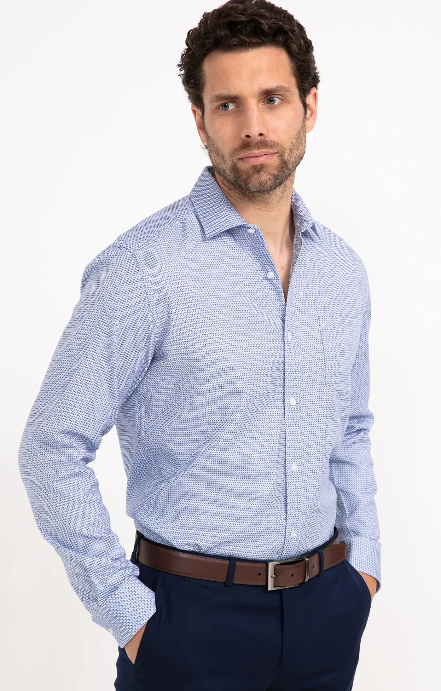 Chemises<Armand Thiery CHEMISE VILLE ARCADE REGULAR - Bleu