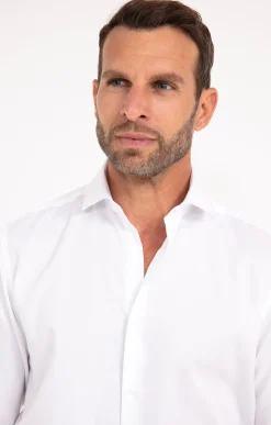 Chemises<Armand Thiery CHEMISE VILLE CALANDRE REGULAR - Blanc