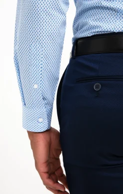 Chemises<Armand Thiery CHEMISE VILLE CASHPRINT AJUSTÉE - Bleuciel