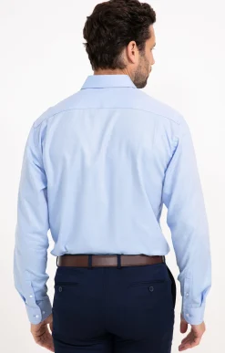 Chemises<Armand Thiery CHEMISE VILLE CHEVRON BLUE CONFORT - Bleu