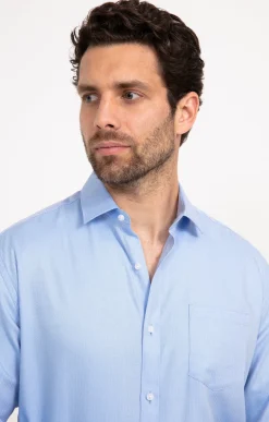 Chemises<Armand Thiery CHEMISE VILLE CHEVRON BLUE CONFORT - Bleu