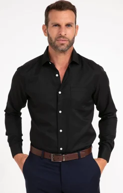 Chemises<Armand Thiery CHEMISE VILLE FLECHE AJUSTÉE - Noir