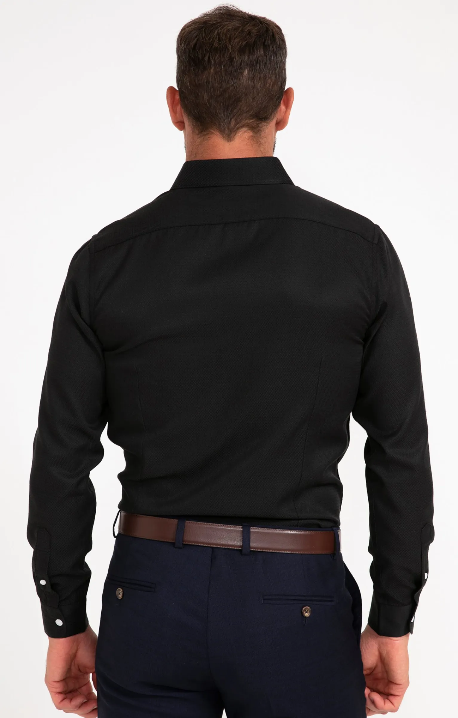 Chemises<Armand Thiery CHEMISE VILLE FLECHE AJUSTÉE - Noir