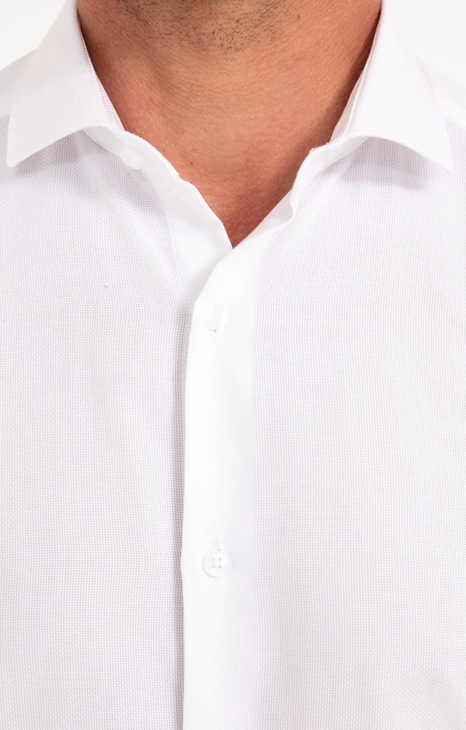 Chemises<Armand Thiery CHEMISE VILLE MICRODOT AJUSTÉE - Blanc