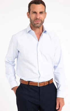 Chemises<Armand Thiery CHEMISE VILLE NANOPOINT CONFORT - Bleuciel