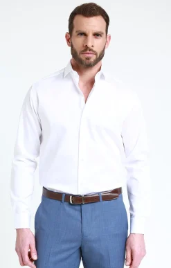 Chemises<Armand Thiery CHEMISE VILLE SATIN REGULAR - Blanc
