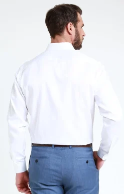 Chemises<Armand Thiery CHEMISE VILLE SATIN REGULAR - Blanc