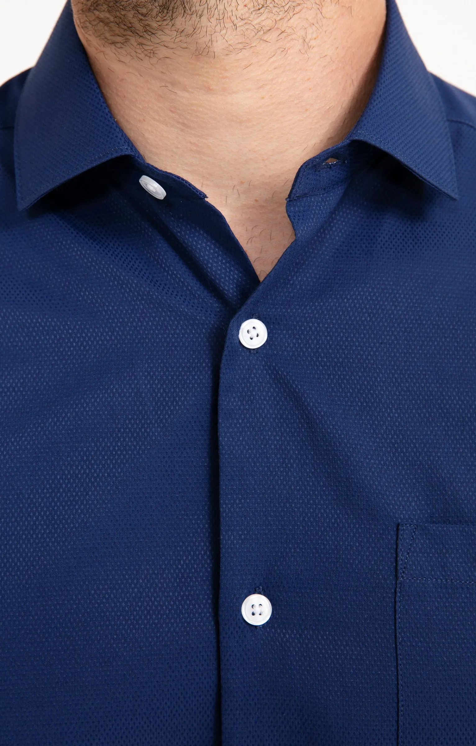 Chemises<Armand Thiery CHEMISE VILLE SHINYLOS AJUSTÉE - Marine