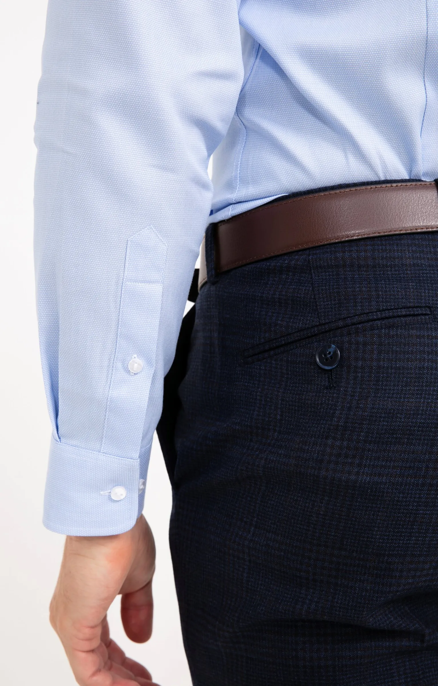Chemises<Armand Thiery CHEMISE VILLE TENCBLU AJUSTÉE - Bleuciel
