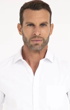 Chemises<Armand Thiery CHEMISE VILLE WHITEGRID AJUSTÉE - Blanc