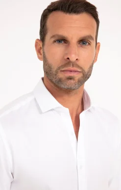 Chemises<Armand Thiery CHEMISE VILLE WHITEYE AJUSTÉE - Blanc