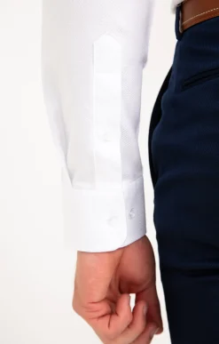 Chemises<Armand Thiery CHEMISE VILLE WHITEYE AJUSTÉE - Blanc