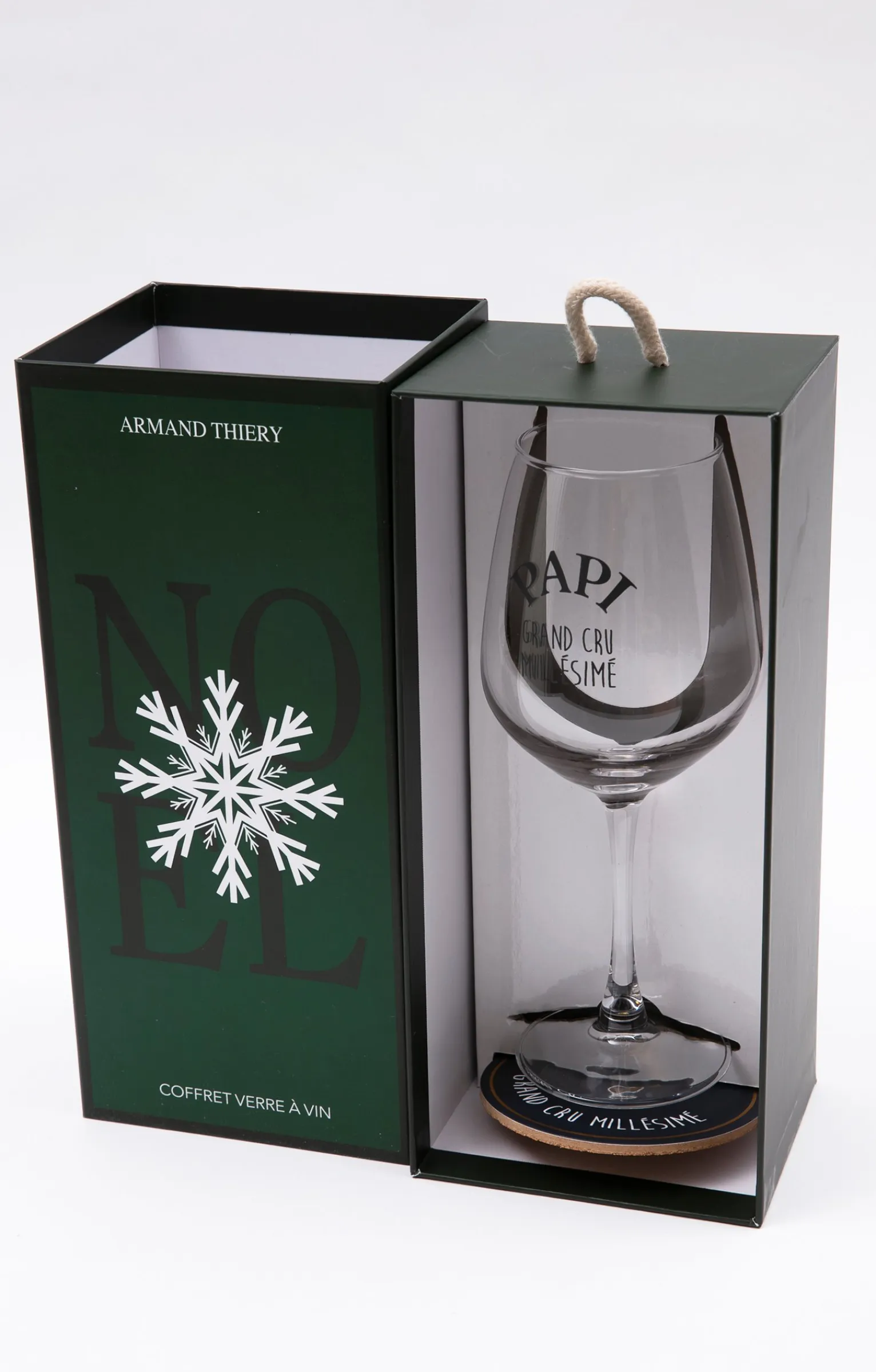 Accessoires<Armand Thiery Coffret verre et sous-verre Papi - Marine