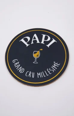 Accessoires<Armand Thiery Coffret verre et sous-verre Papi - Marine