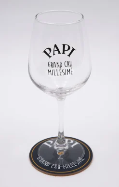 Accessoires<Armand Thiery Coffret verre et sous-verre Papi - Marine