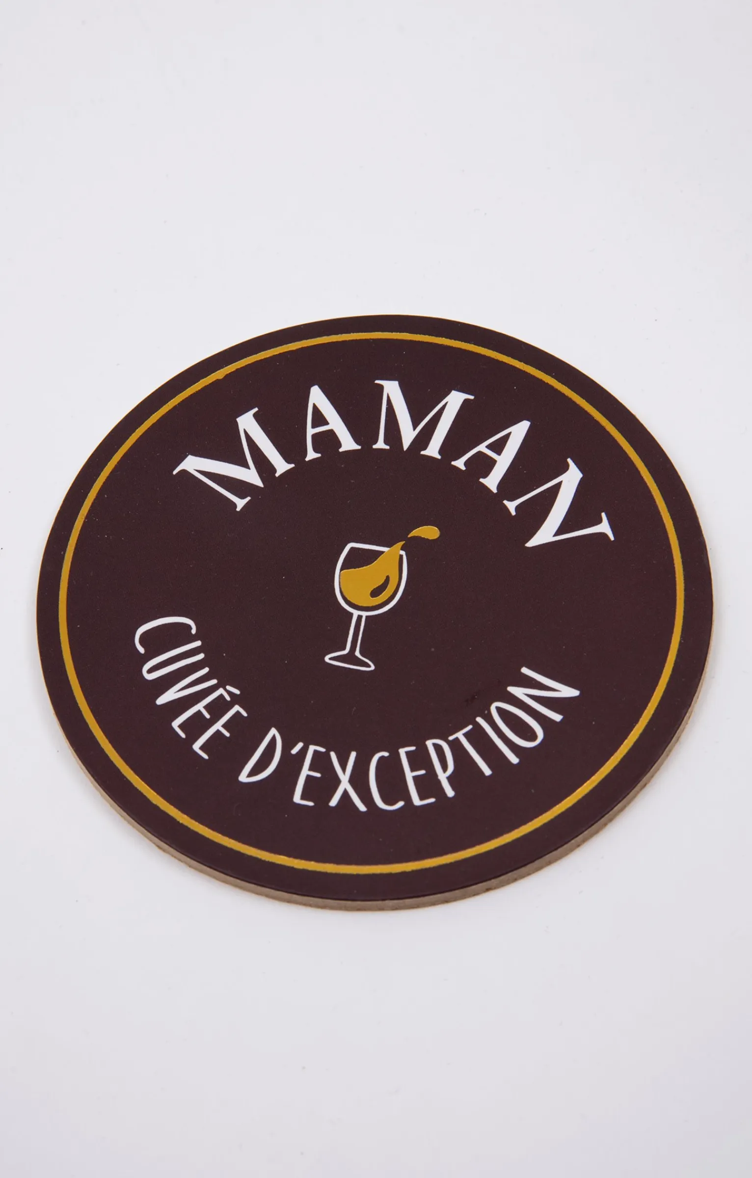 Accessoires<Armand Thiery Coffret verre et sous-verre Maman - Bordeaux