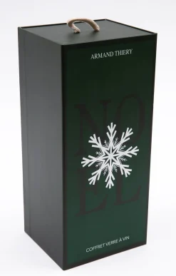 Accessoires<Armand Thiery Coffret verre et sous-verre Parrain - Noir