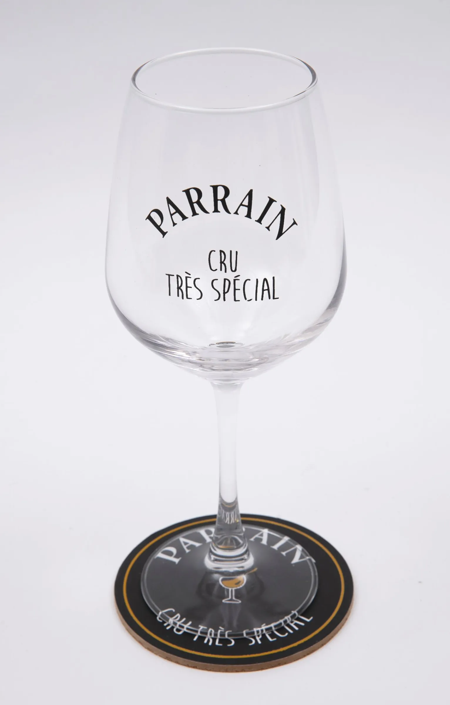 Accessoires<Armand Thiery Coffret verre et sous-verre Parrain - Noir
