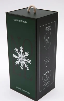 Accessoires<Armand Thiery Coffret verre et sous-verre Papa - Marine