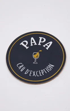 Accessoires<Armand Thiery Coffret verre et sous-verre Papa - Marine
