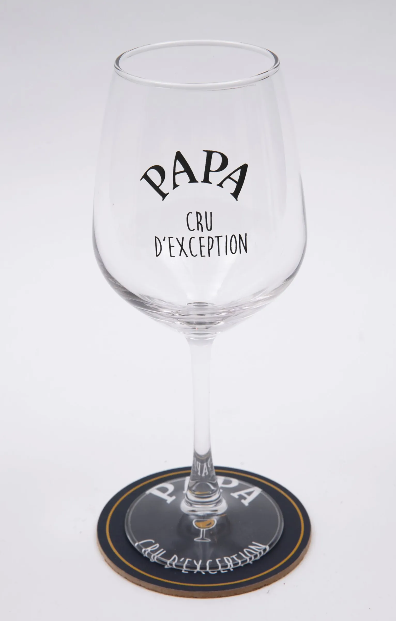Accessoires<Armand Thiery Coffret verre et sous-verre Papa - Marine