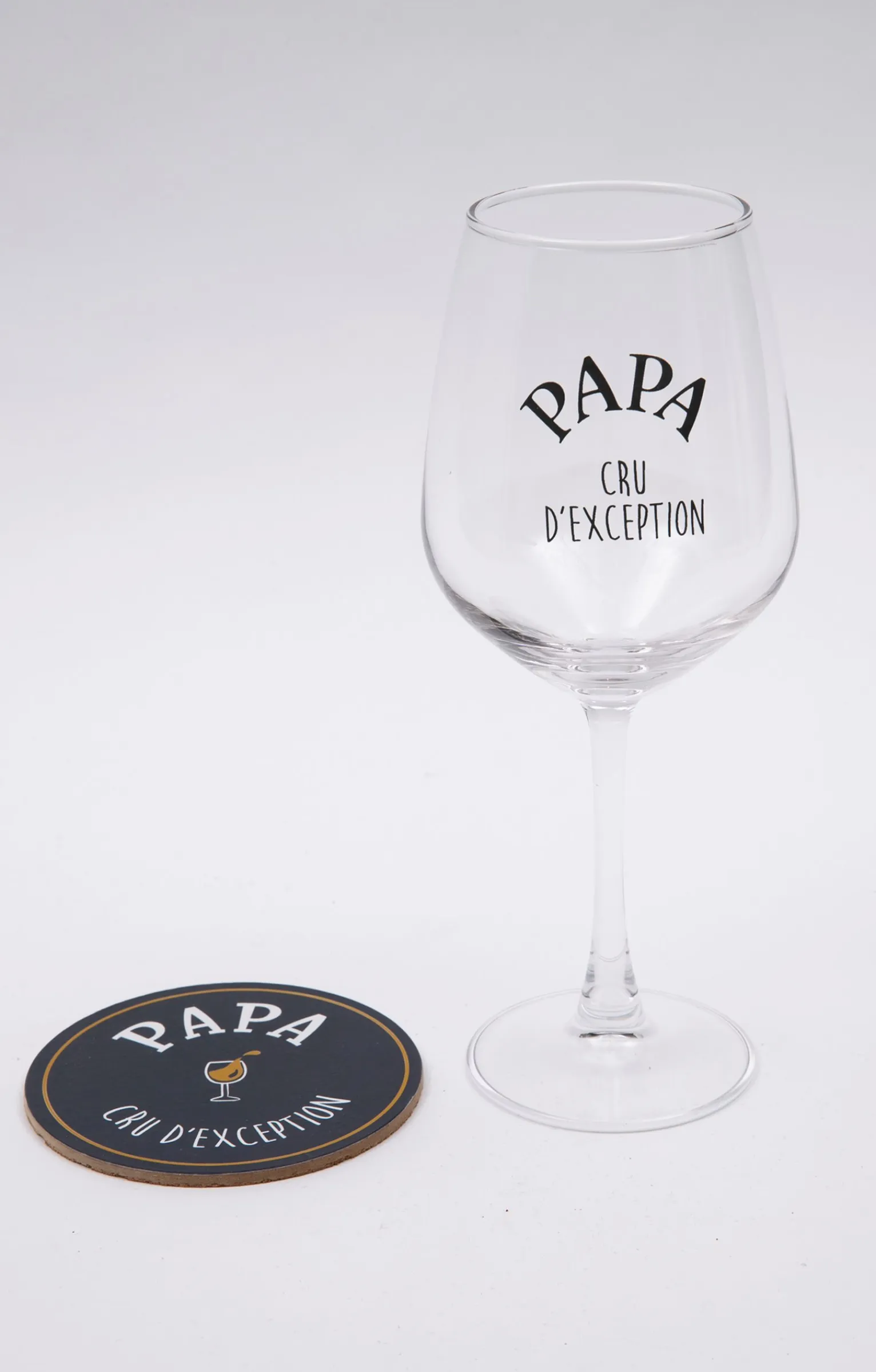 Accessoires<Armand Thiery Coffret verre et sous-verre Papa - Marine