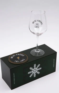 Accessoires<Armand Thiery Coffret verre et sous-verre Beau-Frère - Noir