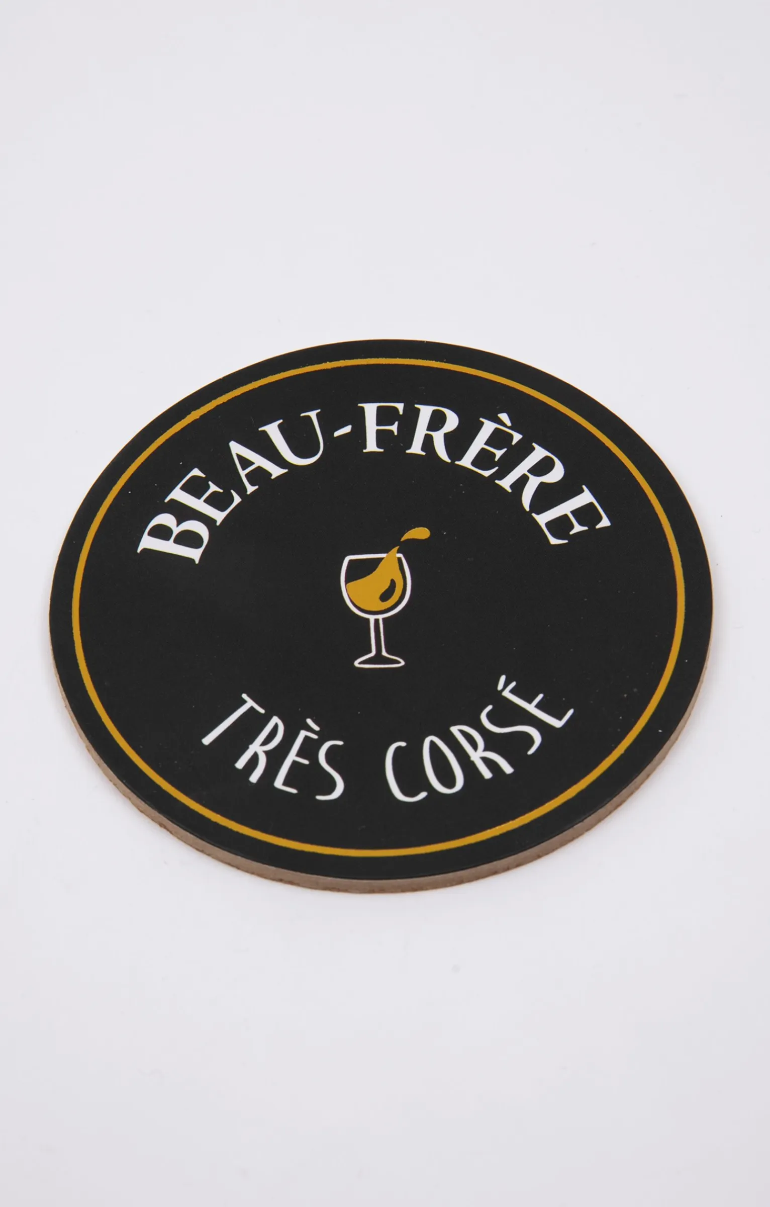 Accessoires<Armand Thiery Coffret verre et sous-verre Beau-Frère - Noir
