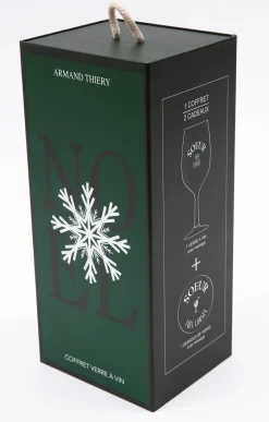 Accessoires<Armand Thiery Coffret verre et sous-verre Soeur - Bordeaux