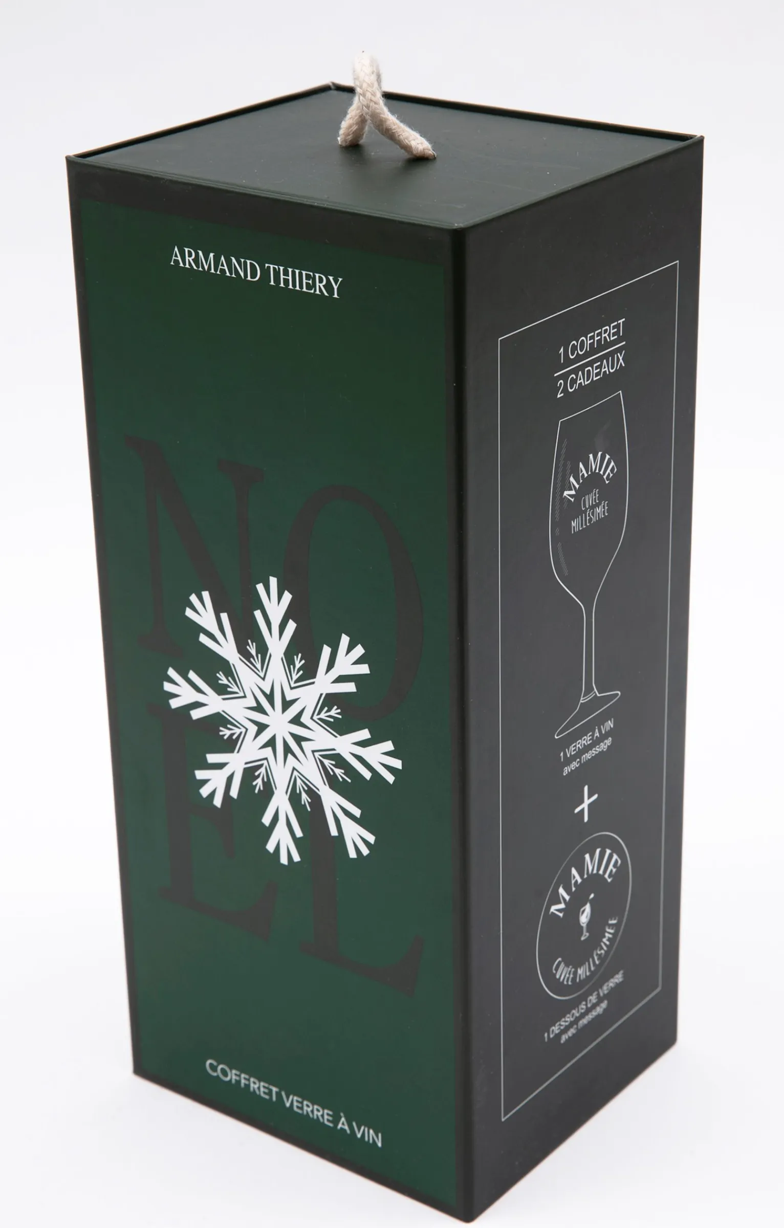 Accessoires<Armand Thiery Coffret verre et sous-verre Mamie - Bordeaux