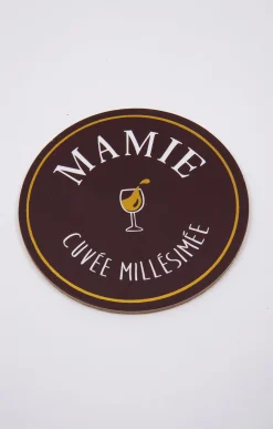 Accessoires<Armand Thiery Coffret verre et sous-verre Mamie - Bordeaux