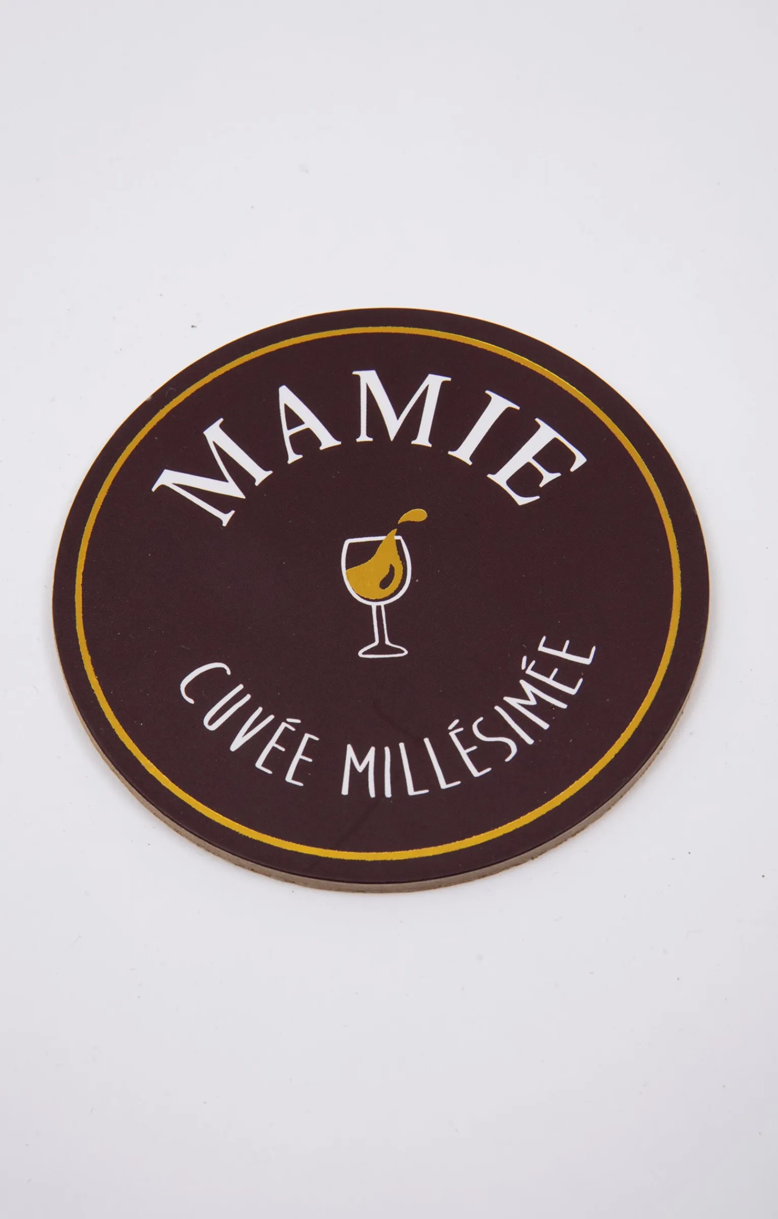 Accessoires<Armand Thiery Coffret verre et sous-verre Mamie - Bordeaux