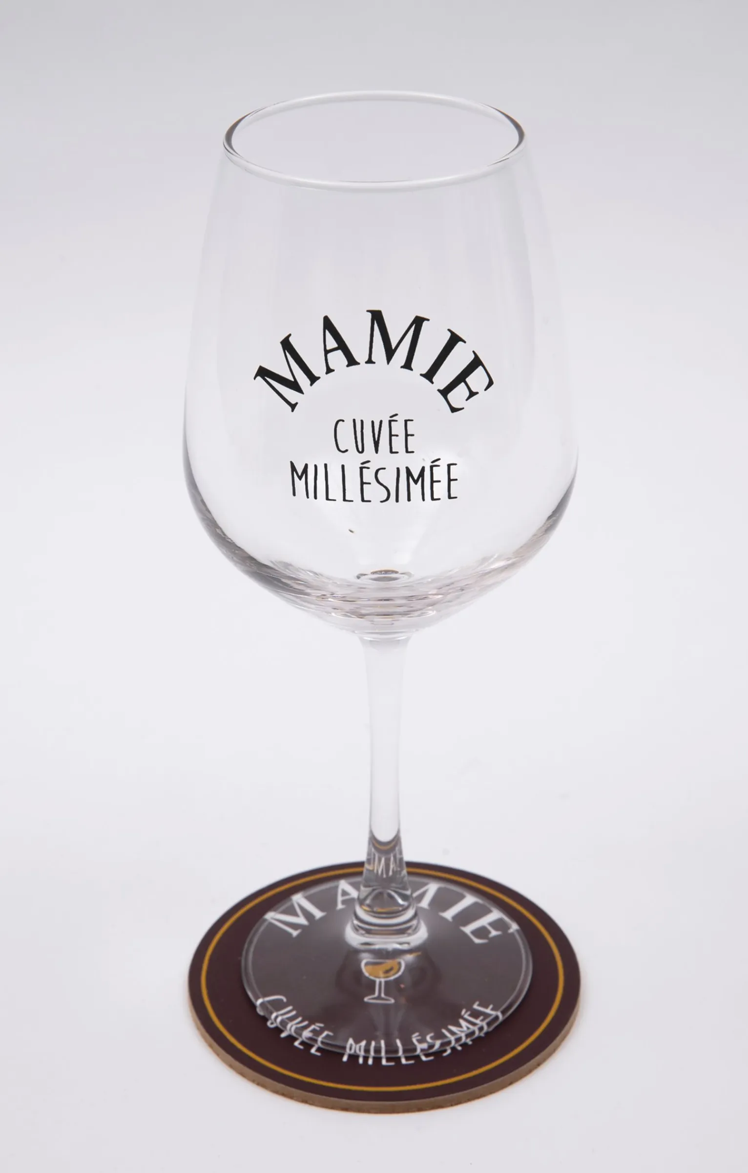 Accessoires<Armand Thiery Coffret verre et sous-verre Mamie - Bordeaux