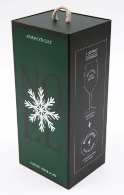 Accessoires<Armand Thiery Coffret verre et sous-verre Belle-Soeur - Noir