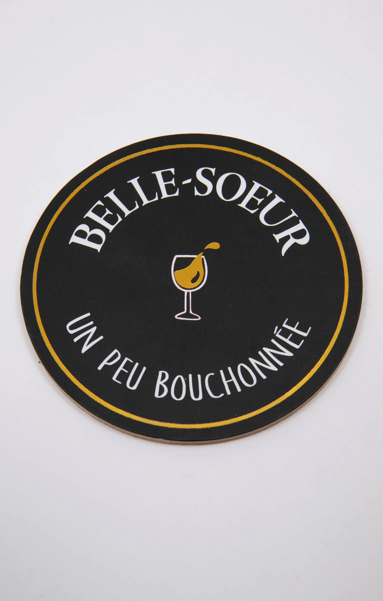 Accessoires<Armand Thiery Coffret verre et sous-verre Belle-Soeur - Noir